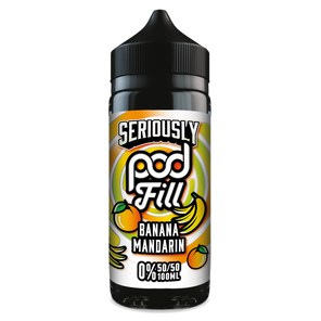 Seriously POD FILL 100ml Shortfill Flavour Banana Mandarin