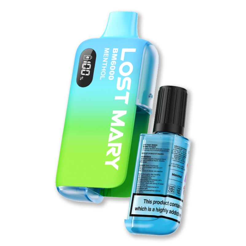 Lost Mary BM6000 Disposable Vape Side by Side