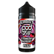 Seriously POD FILL 100ml Shortfill Flavour Strawberry Raspberry