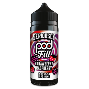 Seriously POD FILL 100ml Shortfill Flavour Strawberry Raspberry