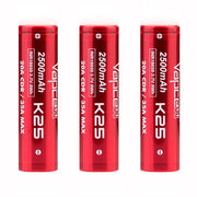 Vapcell K25 18650 Battery in Case